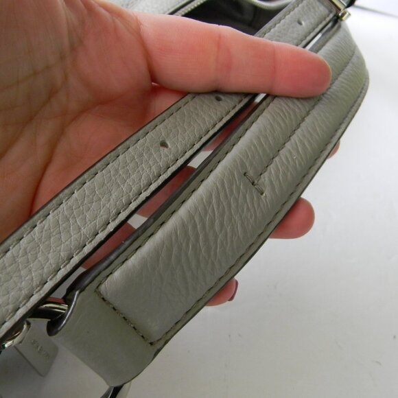 Michael Kors Anita Gray Pebbled Leather Hobo CONVERTIBLE CROSSBODY/SHOULDER BAG - Picture 7 of 9